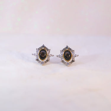 Vintage Star Sapphire Earrings