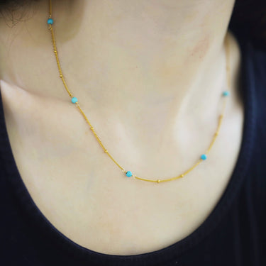 Turquoise Howlite Necklace